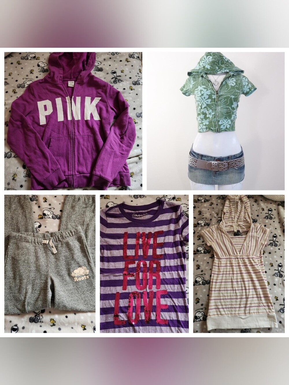 Aeropostale, GAP, Roots, And Victoria's Secret PINK Y2K Bundle